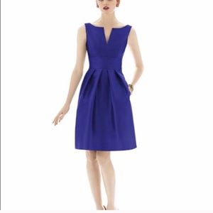 Alfred Sung electric blue dress